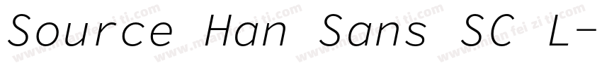 Source Han Sans SC L字体转换